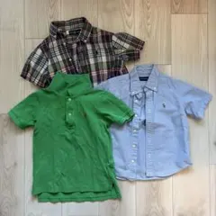 【3枚セット】ラルフローレン キッズ シャツ・ポロシャツ 100・110
