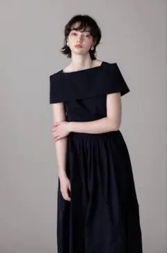 L.elu◆美品◆現行◆Aurora blous◆オーロラブラウス◆ネイビー◆Sのサムネイル