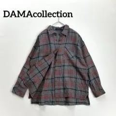 ダーマコレクション チェック柄 長袖 シャツ ゆったりのサムネイル