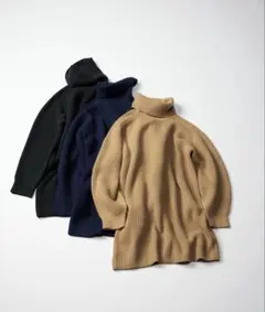 ユニクロ　ニットミニワンピース　M