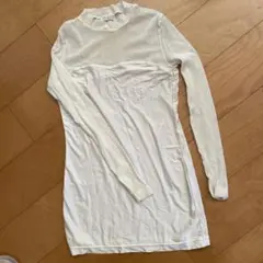 BASILE28 メッシュ長袖トップス ホワイト