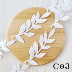 【C03】ケミカルレース(リーフ)◆1m