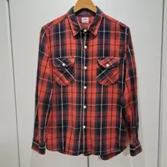 Lee フランネルシャツ チェックシャツ XL