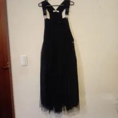 チュールドッキング　サロペット　チュールスカート