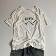 EDWIN ロゴTシャツ プリントTシャツ ステッチロゴ アメカジ ストリート