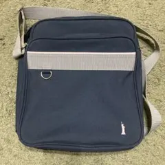 EAST BOY ショルダーバッグ ネイビー ピンクライン