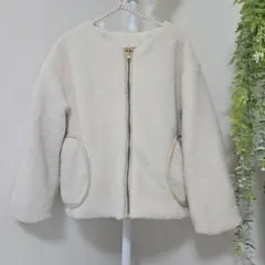 テチチ　Lugnoncure　リバーシブルボアダウンジャンパー オフホワイト