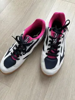 Mizuno 卓球シューズ 白/ネイビー/ピンク