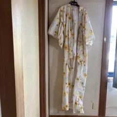 浴衣 向日葵柄 ホワイトのサムネイル