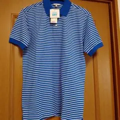 UNIQLO ドライポロシャツ ボーダー ブルー Lサイズのサムネイル