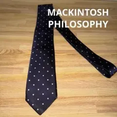 MACKINTOSH PHILOSOPHY ネイビー ドット ネクタイのサムネイル