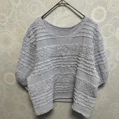 GRL ライトブルー半袖　Tシャツ Fサイズ