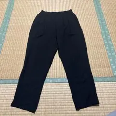 ブラック スラックス ウエストゴム