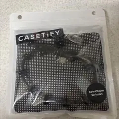 CASETiFY Bow Charm Wristlet ブラック
