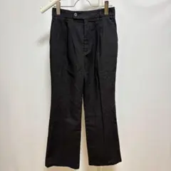 ローリーズファーム センタープレスパンツ M 黒