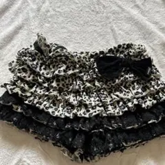 ヒョウ柄フリル　キュロット120
