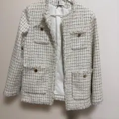 PLST ツイードミドルジャケット 1231044013 入学式　入園式　スーツ