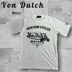 【希少】Von Dutch モーターサイクル Tシャツ スカルプリント Mのサムネイル