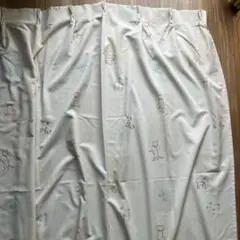 セルコン カーテン 犬柄 アイボリーのサムネイル
