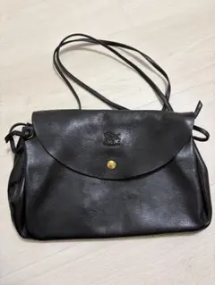 【美品】IL BISONTE（イルビゾンテ）ショルダーバッグ ブラック