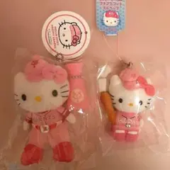 激かわ激レア】巨人 ハローキティ ぬいぐるみキーホルダー - メルカリ