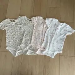 半袖ボディスーツ　ロンパース肌着　80 4点セット