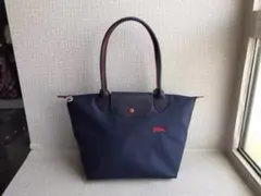 LONGCHAMP ネイビー トートバッグ ショッピングモデル L