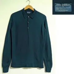 ジョンスメドレー BEAUTY&YOUTH ウールハイゲージニット長袖ポロシャツ