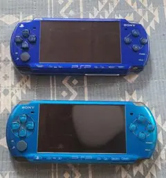 PSP本体 2台セット、メモリースティック付き