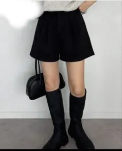 ショートパンツ ブラック ホワイト 2色セット