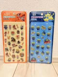ズートピア トイ・ストーリー プクプクシール 2セット