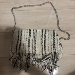 ZARA TRF ツイード チェーンショルダーバッグのサムネイル