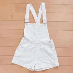 ラブトキシック　ラブトキ　ホワイトオーバーオールショートパンツ　140