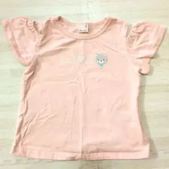 petit main ピンク フリル袖 Tシャツ 110