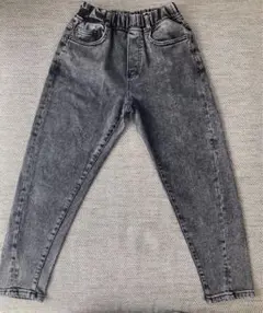 ZARA キッズ　ブラックデニム　パンツ　130cm