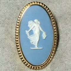 Wedgwood ジャスパーウェア ブローチ オーバル型