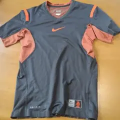 NIKE PRO DRI-FIT コンプレッションシャツ Sサイズ　黒/オレンジのサムネイル