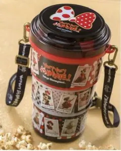 【新品未使用】美品　ベリーベリーミニー　ポップコーンケース　バケット3段収納式