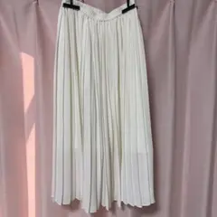 UNIQLO ホワイト プリーツスカート Mサイズ