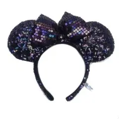 ミニーマウス風スパンコールカチューシャ