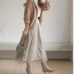 anysis 【洗える】ラッセルチュールマチスカート