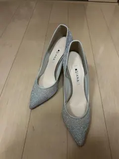 DIANA シルバー グリッターハイヒール