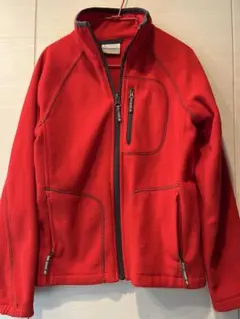 週末セールColumbia コロンビア フリース ジャケット 赤 キッズ130