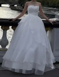 ウェディングドレス　パニエ付き 身長167cm