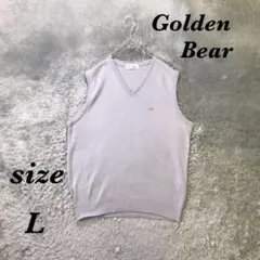 Golden Bear (L) ノースリーブベスト 綿混 日本製 Ｖネックのサムネイル