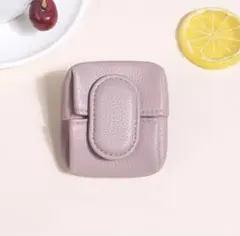 コインケース スナップ式 コンパクト 小銭入れ ピンク ミニマム スクエア