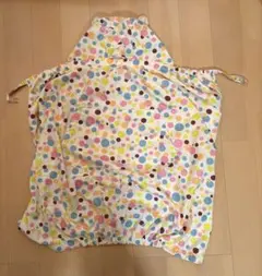 抱っこ紐　ケープ　レインカバー　水玉　ドット　ベビー　ベビーカー　メッシュ　薄手