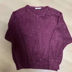 chocol raffine robe 長袖ニット パープル L