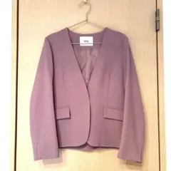 ViS ノーカラージャケット パープルピンクのサムネイル