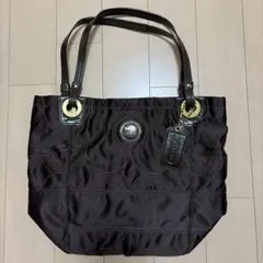 2604-102｜〚 美品｜コーチ オプアート ハンドバッグ ブラック - メルカリ